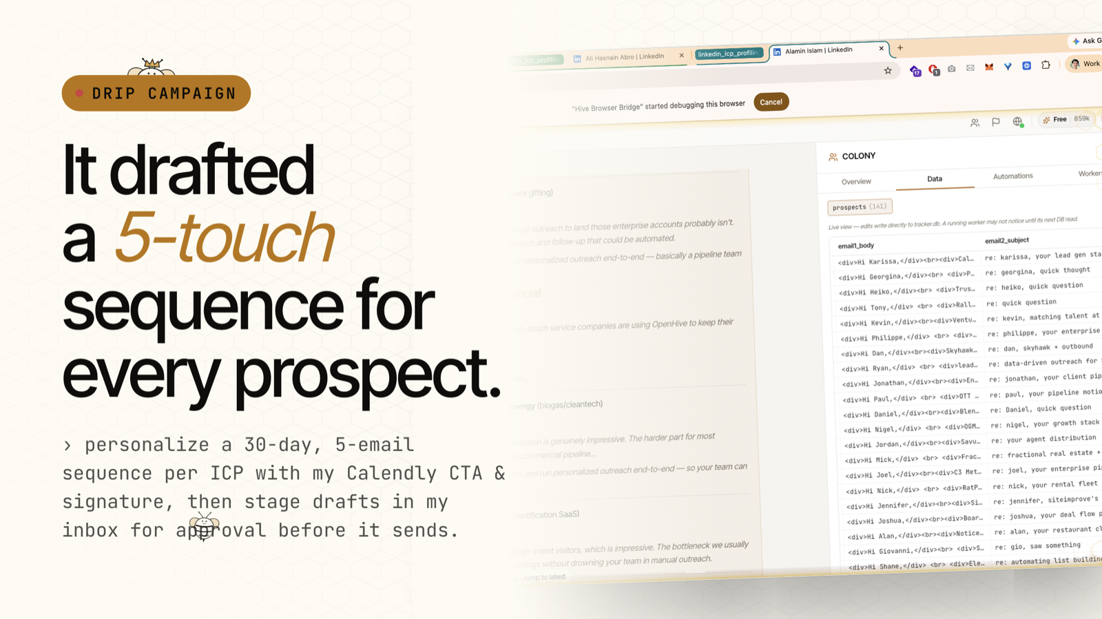 Drip Email Campaign - screen 1