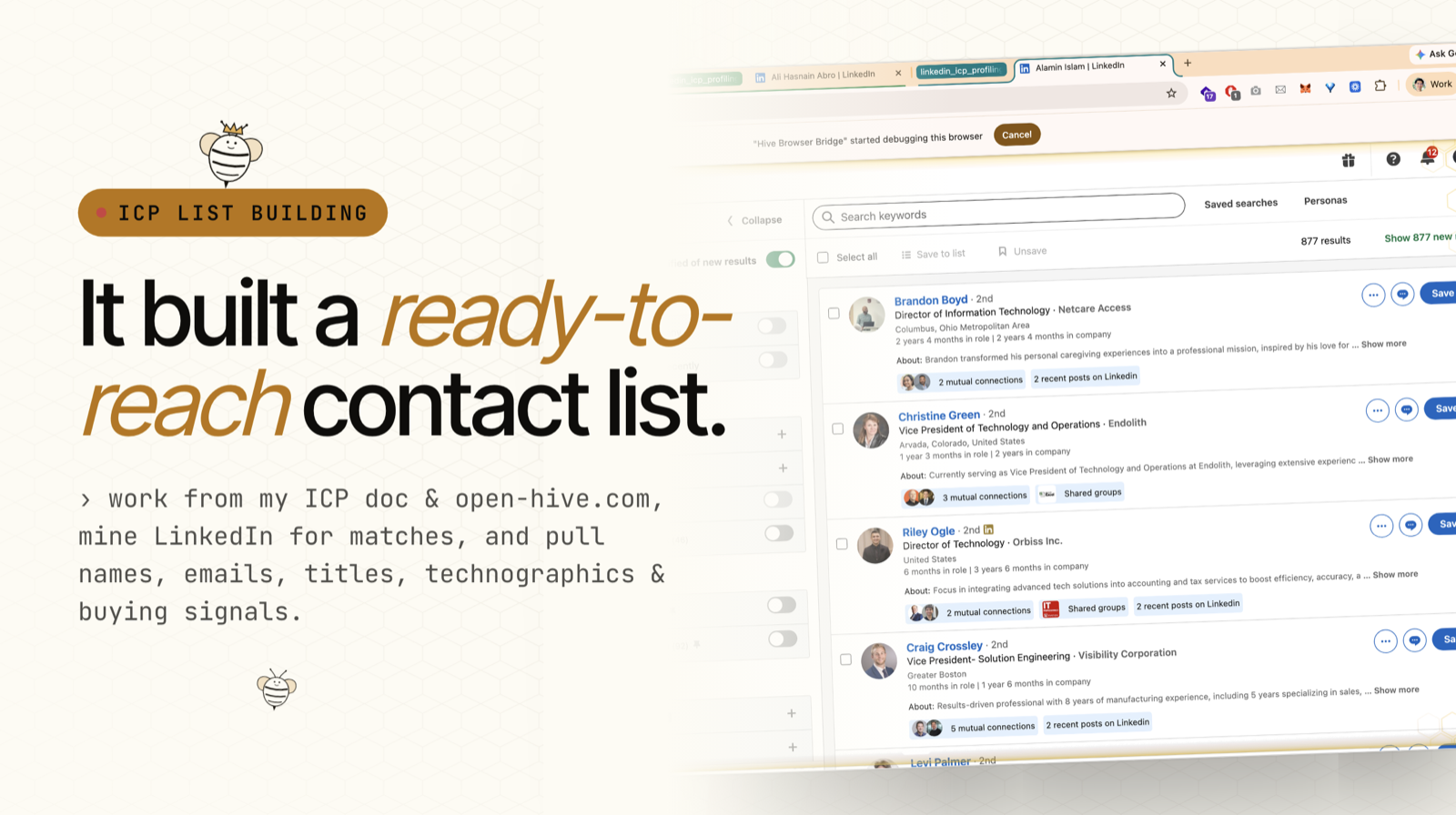 ICP List Building - screen 1